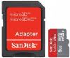 Карта памяти SDMicro (TransFlash) 8Gb Sandisk Ultra (Class 10), SD адаптер (SDSDQU-008G-U46A)